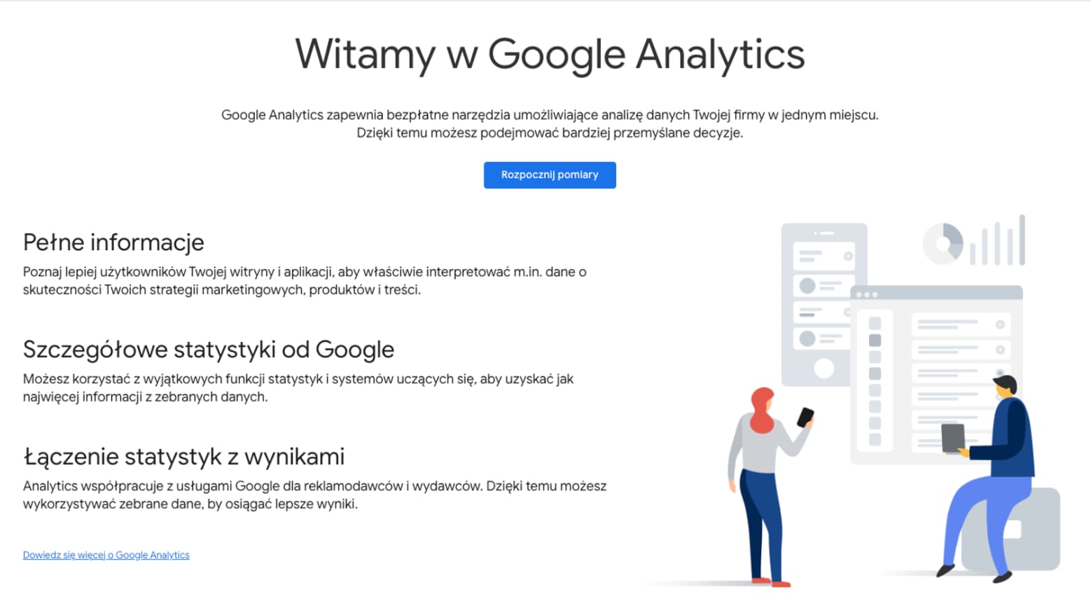 Założenie konta Google Analytics