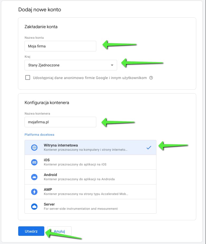 Integracja Shoper z Google Tag Manager