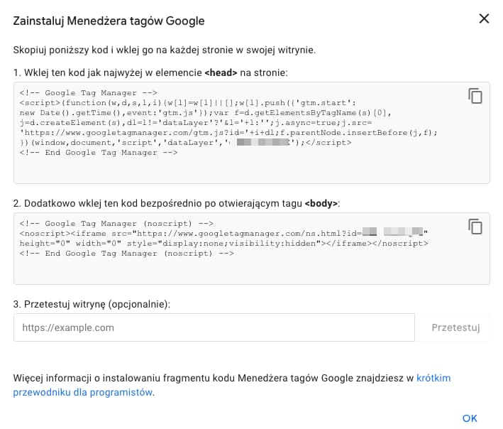 Integracja Shoper z Google Tag Manager