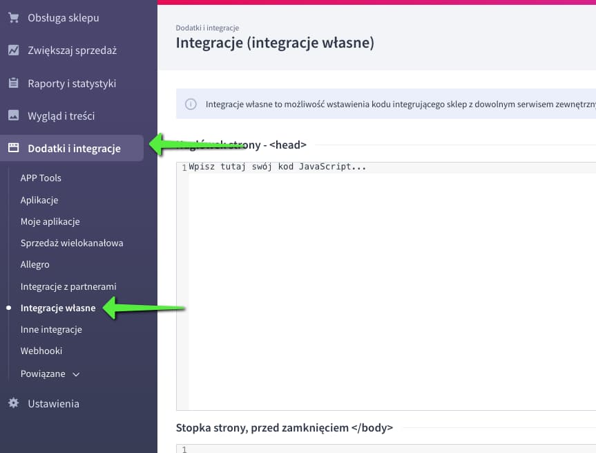Integracja Shoper z Google Tag Manager