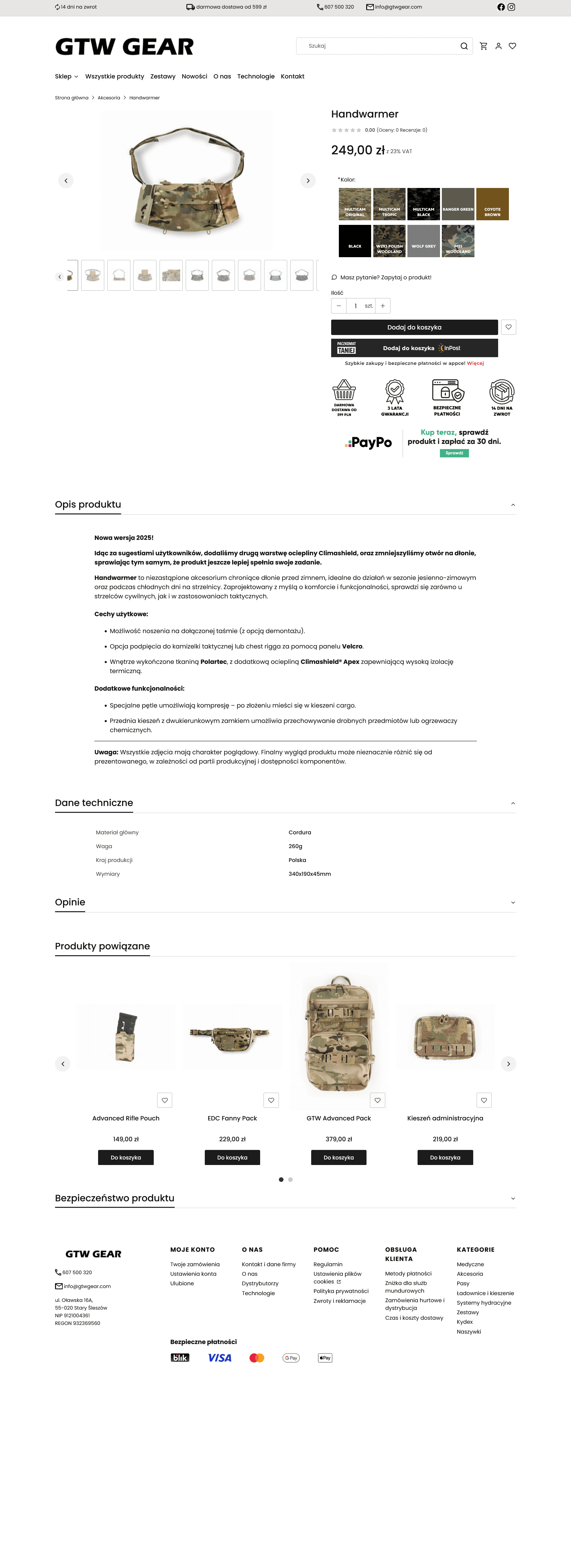 Karta produktu