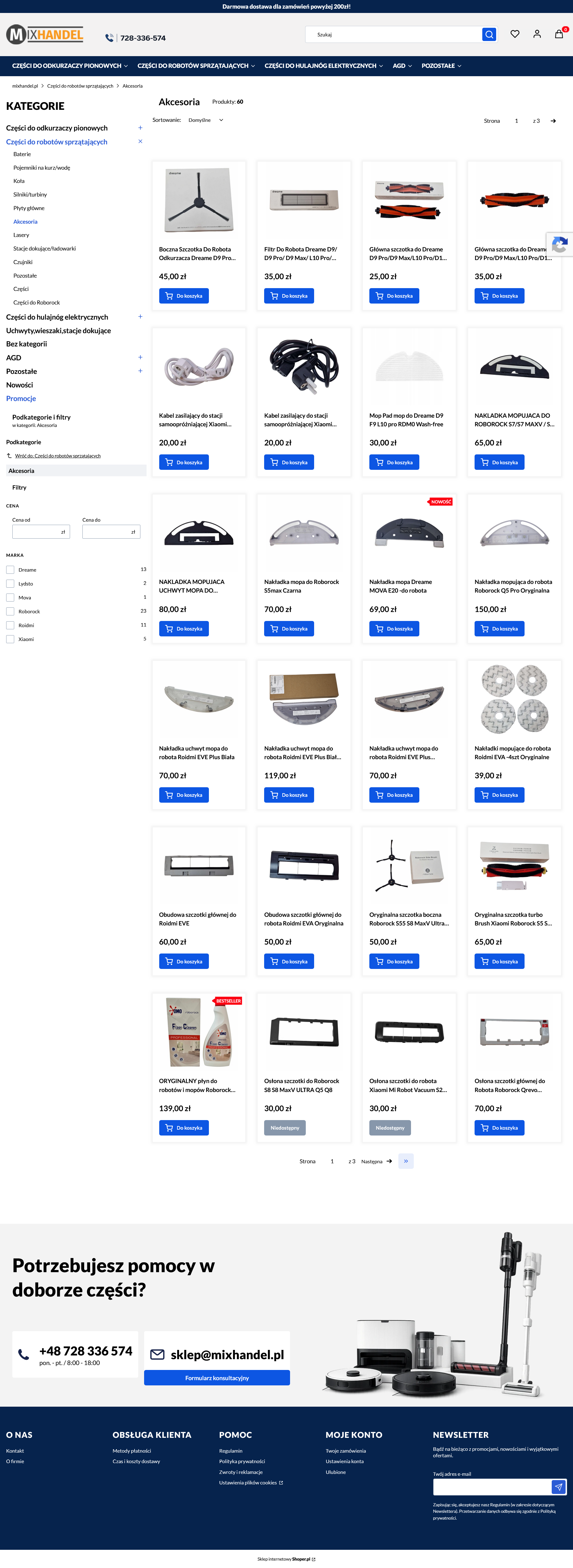 Lista produktów