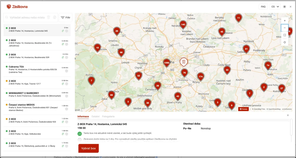 Integracja Packeta/Zásilkovna - zagraniczne formy dostawy Shoper
